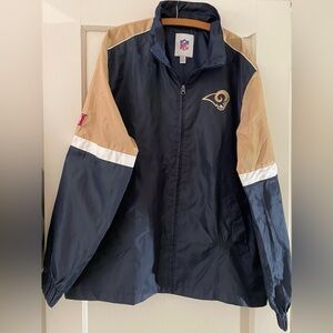 NFL Rams Windbreaker Jacket Size Large